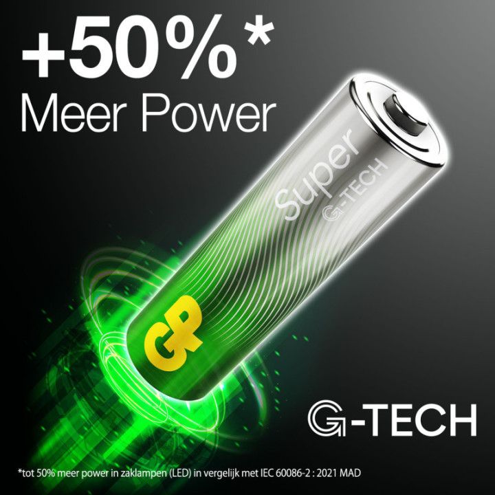 20 STUKS GP 15AS, LR06, AA SUPER G-TECH