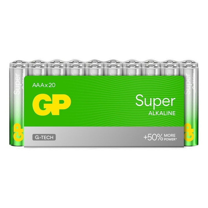  20x AA+20x AAA GP SUPER G-TECH BATTERIJEN
