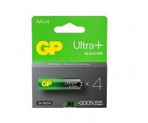 4 STUKS GP ULTRA+ G-TECH ALK. AA, LR06
