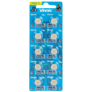 10 PIECES VINNIC L1121F, LR55, AG8, 191
