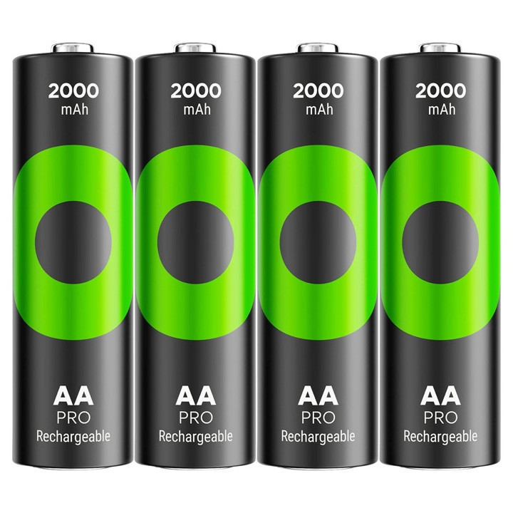 4 PCS GP RECYKO PRO RECHARGEABLE AA 2000