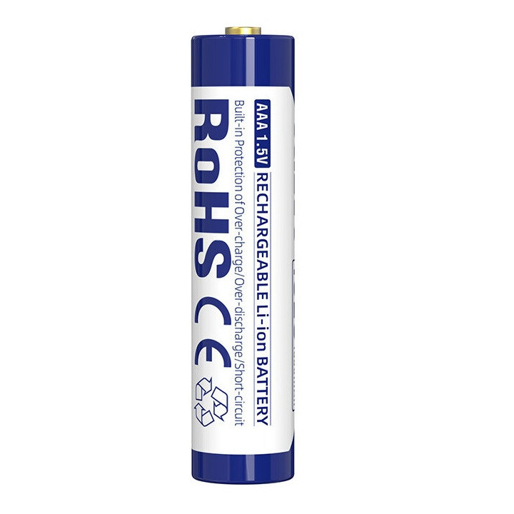 4 STUKS XTAR AAA Li-ION 1,5 VOLT 1000mAh protected