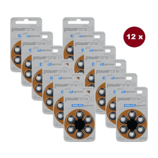 POWERDEAL 72 PCS VARTA POWER ONE 312, PR41 HEARINGAID BATTERIES