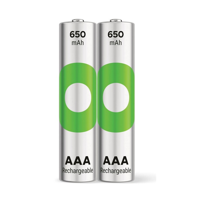 2 PCS GP RECYKO OPLAADBAAR 650AAA
