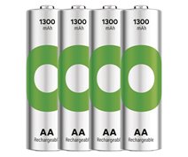4 STUKS GP RECYKO OPLAADBAAR AA 1300mAh