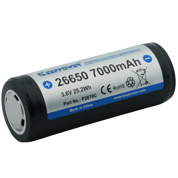 KEEPPOWER 26650 PROTECTED 7000mAh KEEPPOWER 26650 PROTECTED 7000mAh