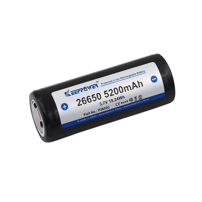 KEEPPOWER 26650 PROTECTED 5200mAh KEEPPOWER 26650 PROTECTED 5200mAh