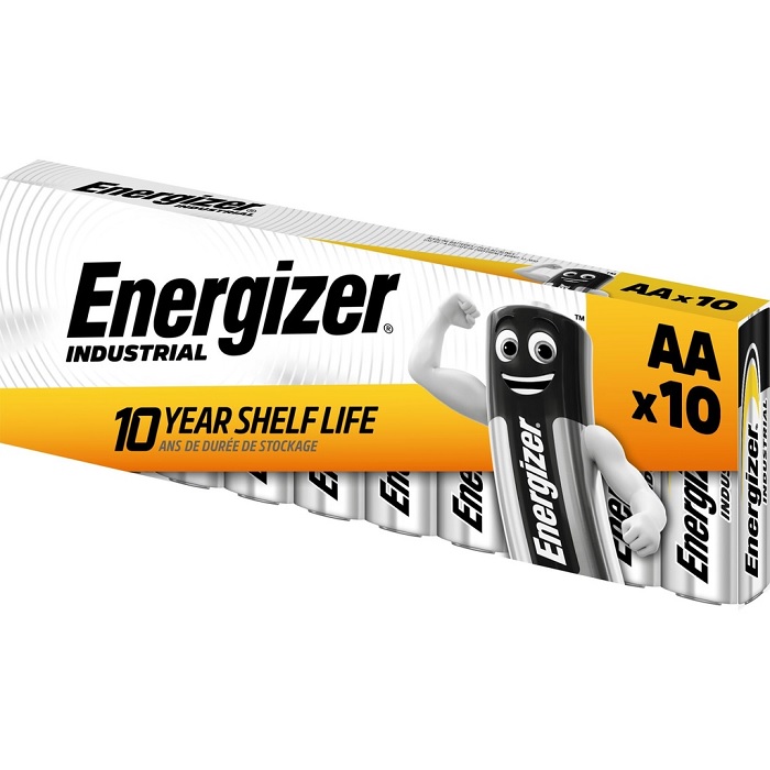 10 STUKS ENERGIZER INDUSTRIAL AA EN91, LR6 10 STUKS ENERGIZER INDUSTRIAL AA EN91, LR6