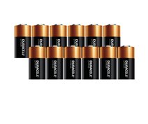 12 PIECES DURACELL CR123 LITHIUM 3VOLT