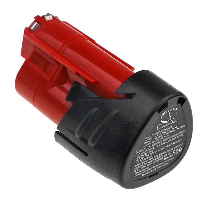 BATTERY FOR MILWAUKEE C12,M12 series 12VOLT 2AH