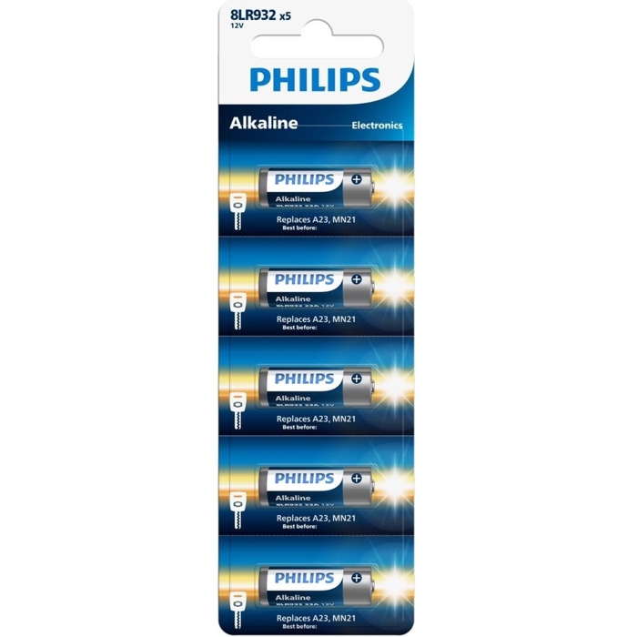 5 STUKS PHILIPS A23, MN21 12 VOLT