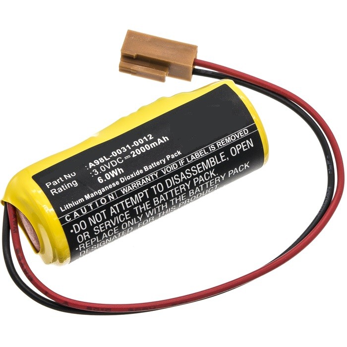 Batterij Fanuc 16i, 18i,21i LX98L-0031-0012 Batterij Fanuc 16i, 18i,21i LX98L-0031-0012
