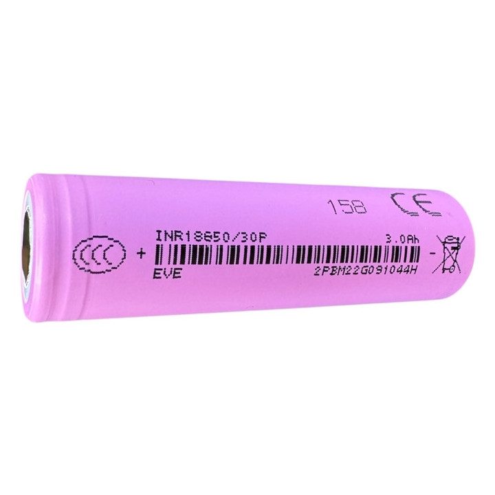 EVE INR18650-30P UNPROTECTED 3000mAh
