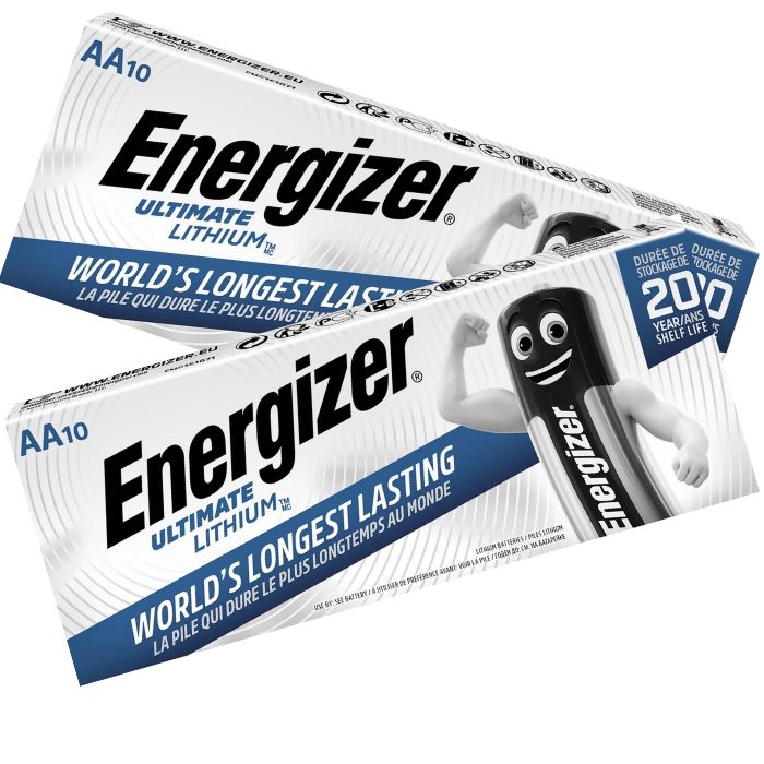 20 STUKS ENERGIZER L91 ULTIMATE LITHIUM AA 20 STUKS ENERGIZER L91 ULTIMATE LITHIUM AA