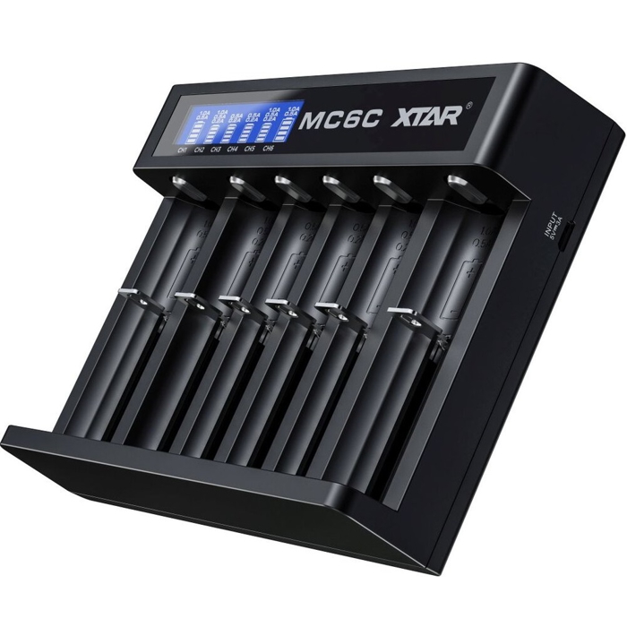 XTAR MC6C USB BATTERYCHARGER Li-ion XTAR MC6C USB BATTERYCHARGER Li-ion