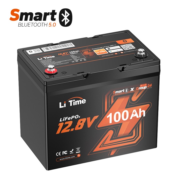 LiTime 12V. 100AH GROUP24 LiFePo4 