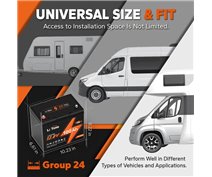 LiTime 12V. 100AH GROUP24 LiFePo4 