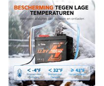 LiTime 12V. 100AH GROUP24 LiFePo4 
