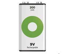 GP 20R8H RECYKO RECHARGEABLE 9VOLT 200mAh