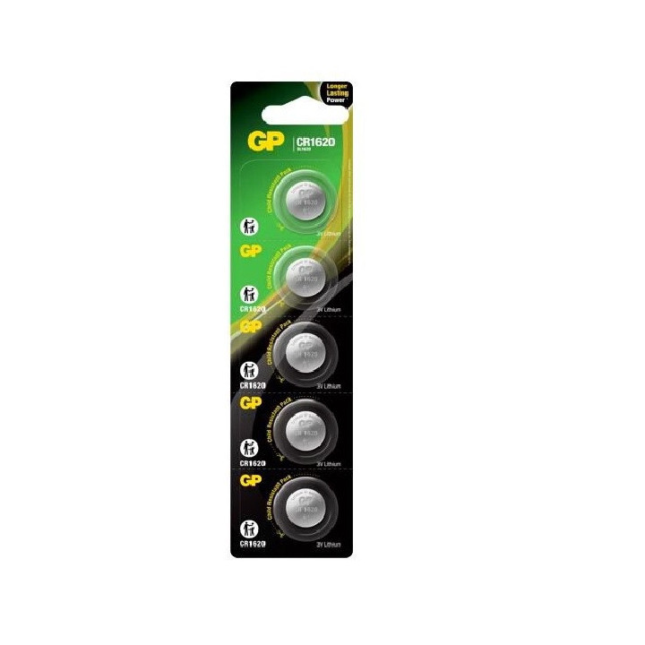 5 STUKS KNOOPCEL LITHIUM GP CR1620