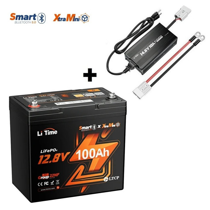 LiTime 12VOLT 100AH XTRA-MINI BLUETOOTH