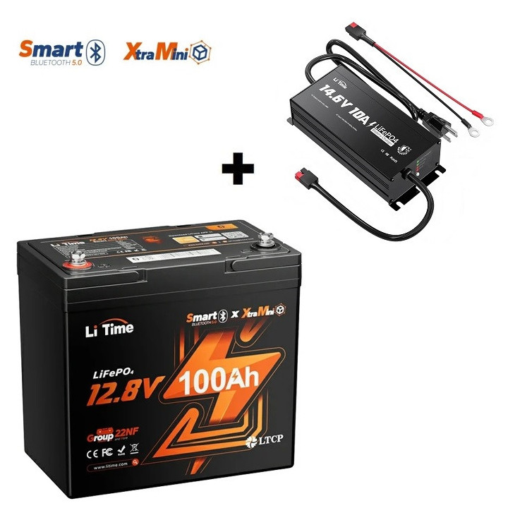 LiTime 12VOLT 100AH XTRA-MINI BLUETOOTH