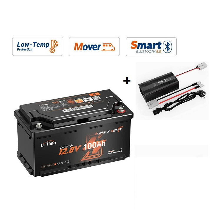 LiTime 12VOLT 100AH MOVER G49 BLUETOOTH