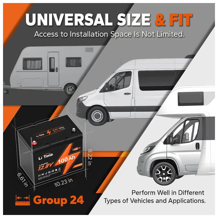 LiTime 12VOLT 100AH GROUP24 BASIC