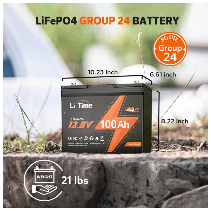 LiTime 12VOLT 100AH GROUP24 BASIC