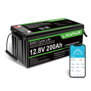 LANPWR 12VOLT 200AH BLUETOOTH