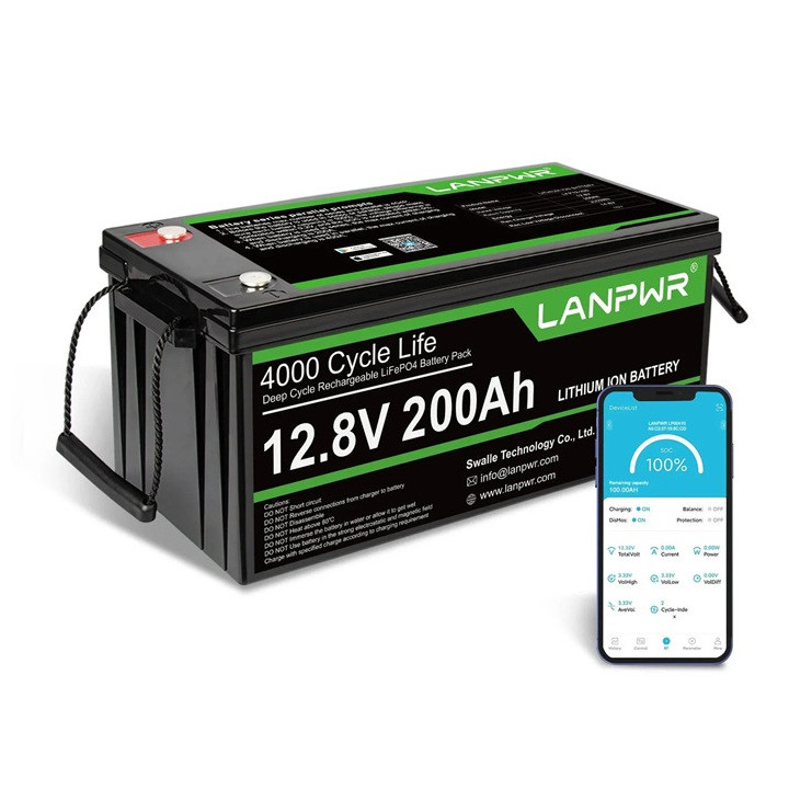 LANPWR 12VOLT 200AH BLUETOOTH