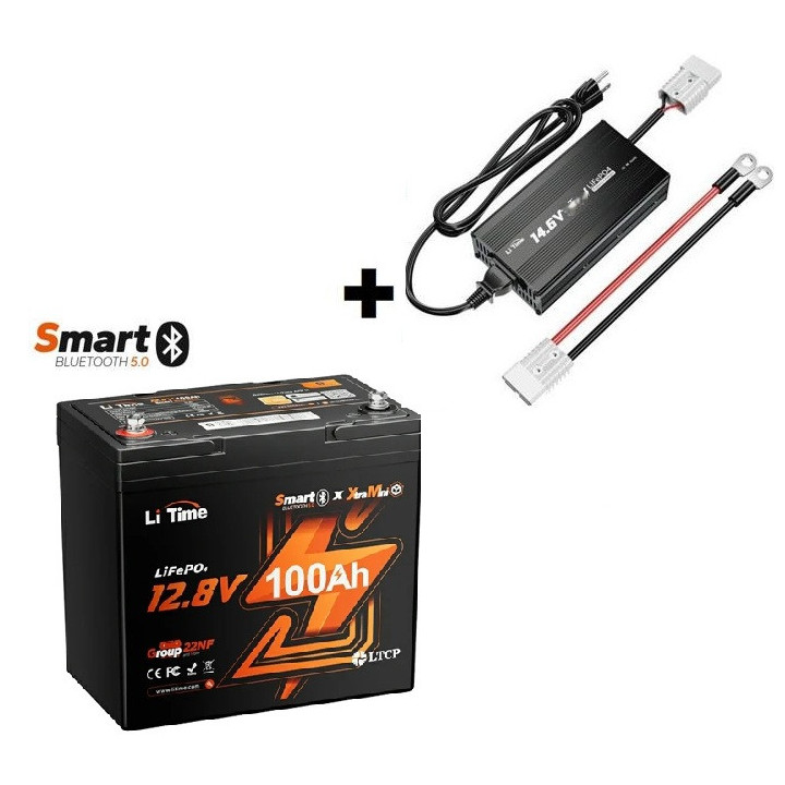 LiTime 12VOLT 100AH XTRA-MINI BLUETOOTH
