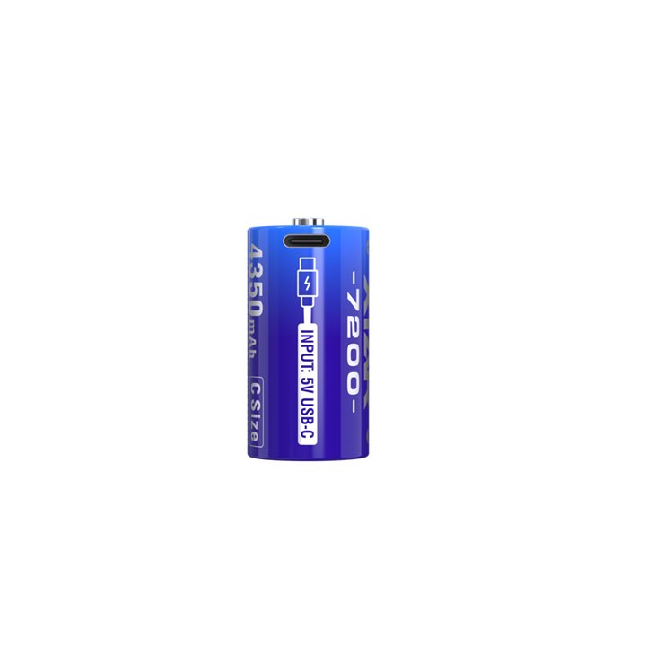 2 STUKS XTAR C-size 1,5V. 4500mAh PROTECTED USB-C
