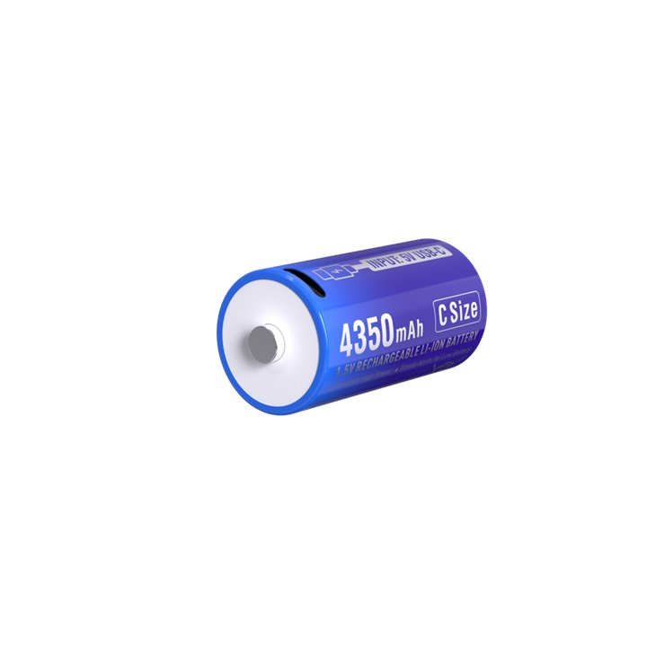 2 STUKS XTAR C-size 1,5V. 4500mAh PROTECTED USB-C