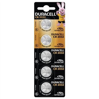 5 PCS BUTTONCELL LITHIUM DURACELL CR2032