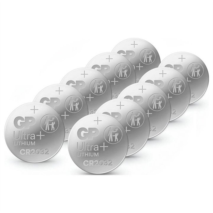 10 PIECES LITHIUM GP CR2032