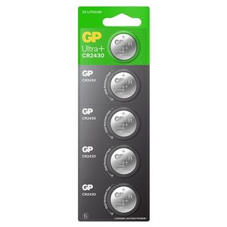 5 STUKS KNOOPCEL GP CR2430 ULTRA+ LITHIUM