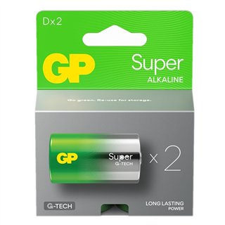 2 STUKS GP13AS, LR20, D SUPER G-TECH