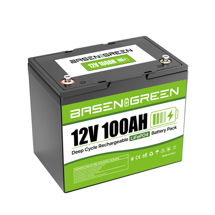 BASENGREEN 12V. 100AH G24 BLUETOOTH+CHARGER 10A