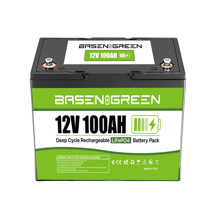 BASENGREEN 12V. 100AH G24 BLUETOOTH+CHARGER 10A