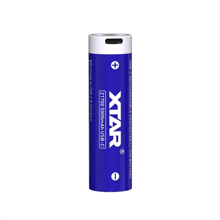 XTAR  21700 PROTECTED 5000mAh 10A USB-C