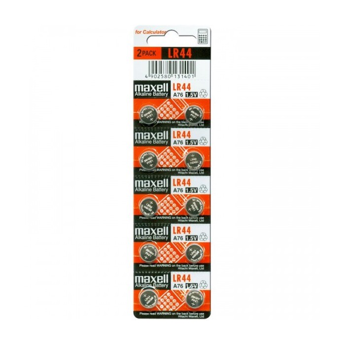 10 STUKS KNOOPCEL ALKALINE LR44, A76, L1154