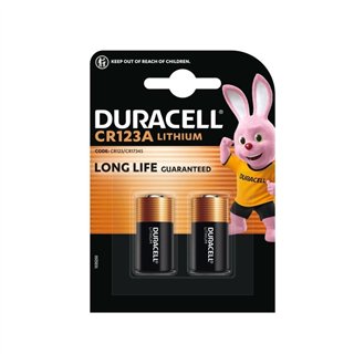 2 STUKS DURACELL CR123 LITHIUM CR17345