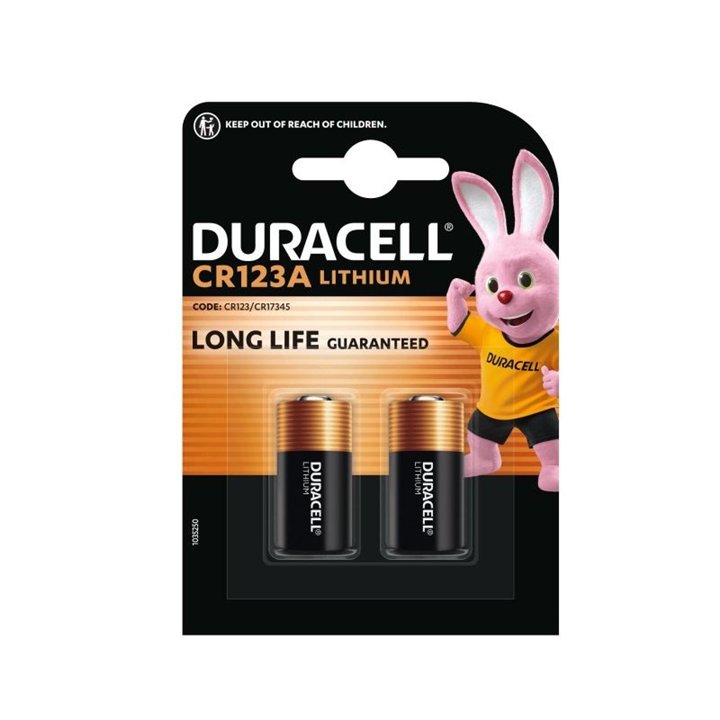 2 STUKS DURACELL CR123 LITHIUM CR17345