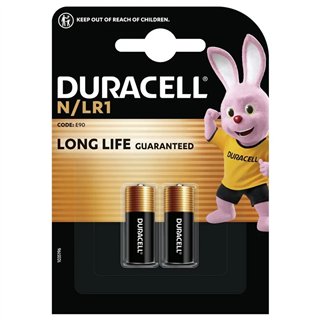 2 STUKS DURACELL MN9100, LR1, N PLUS ALK.