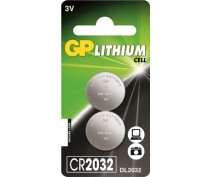 2 STUKS GP CR2032 LITHIUM KNOOPCEL