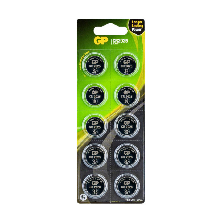 POWERDEAL 10 x CR2025 Lithium knoopcellen