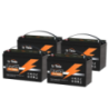 12volt LiFePo4 accu's, oplaadbare lithium accu's voor outdoor, watersport, caravan of camper.